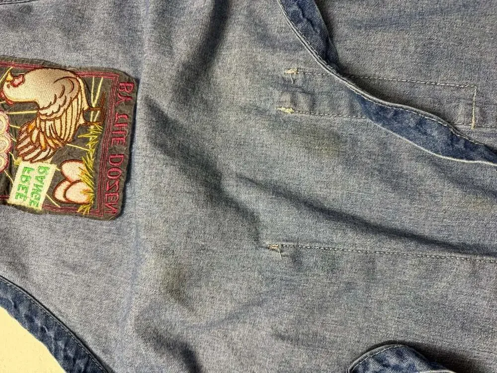 Fresh Eggs Free Range Denim Apron Kitchen